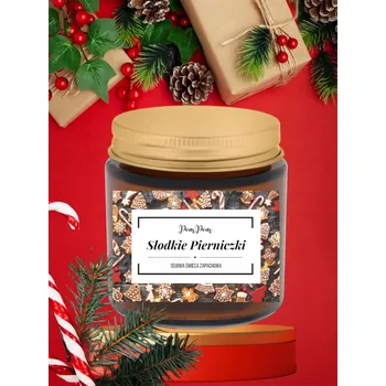 Svíčka Sójová vonná svíčka Perníčky Pom Pom Candles