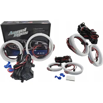 Denní svícení Bavlněné Bílé LED Kroužky VW GOLF 4 IV Bílé Denní Svícení Silné DRL HIT