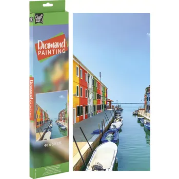 Diamantové malování GRAFIX Diamantové malování Vodní kanál 40 x 50 cm