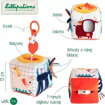 Hračka pro nejmenší Lilliputiens Activity cube farm