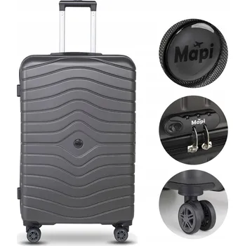 Mapi Kufr tvrdý velký ABS Mapi 100L Tmavě Šedý Premium 100 l