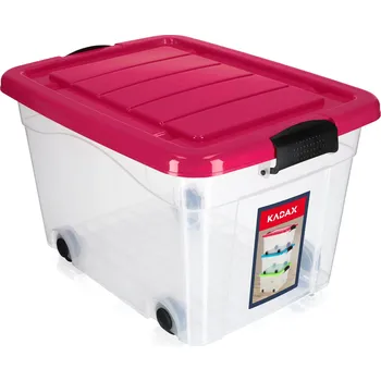 Úložný box Krabička na hračky Kadax 40 x 32 cm, odstíny růžové