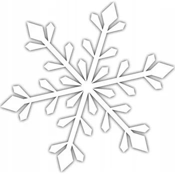 Vánoční dekorace Nálepka Sněhová Vločka Vločka sněhu Hvězdička 12 cm