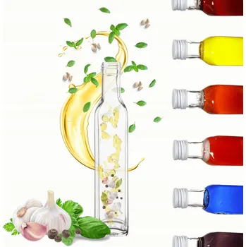 Láhev Láhev 250 ml hranatá maraska na šťávy, džusy, olej, hrdlo fi31 1 Ks BEZ VÍČKA