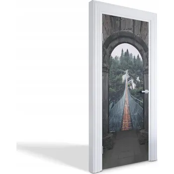 Fototapeta Dekorační samolepící fólie na dveře, skříně, nábytek - Most v lese 75x205 cm