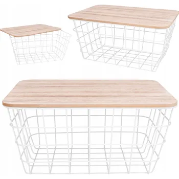 Obraz Koš na ovoce kovový bílý