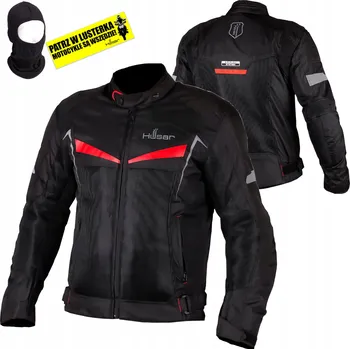 Moto bunda HUSAR AERO MESH bunda na motorku skútr textilní černá 2 vrstvy