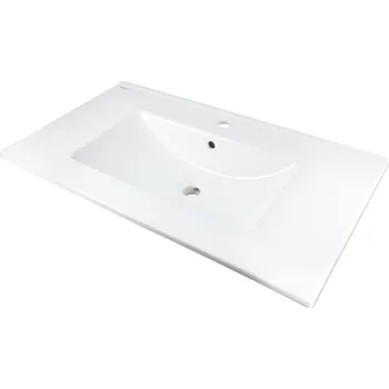 Umyvadlo Deante Tubo umyvadlo 81.5x47 cm obdélníkový nábytkový bílá CTU_648M