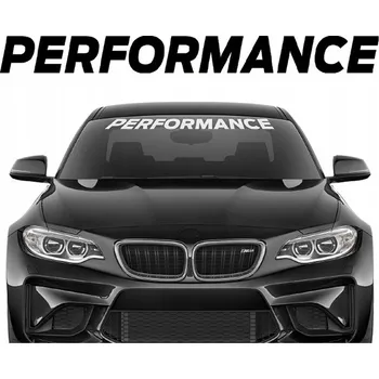 Samolepicí dekorace na vozidlo Nálepka na auto čelní sklo BLENDA Pruh Přední PERFORMANCE TUNING JDM 60x6