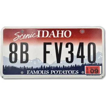 Plechová cedule Americká SPZ Idaho Potato - flat