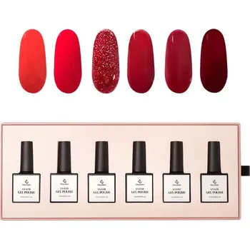 Lak na nehty GloryStyles Sada gel laků GP02 Red