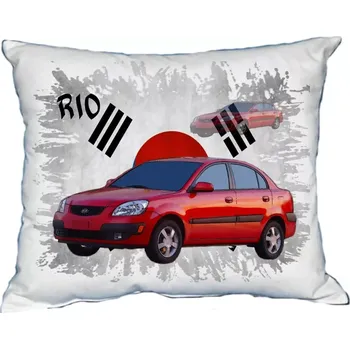 Povlak na dekorativní polštářek Polštářek s osobním autem Kia Rio sedan (Polštářek s osobním autem )