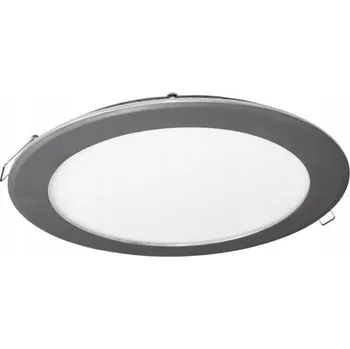 Bodové svítidlo LED downlight svítidlo zapuštěné kulaté 18W neutrální bílá BOLED stříbrné 22,5cm