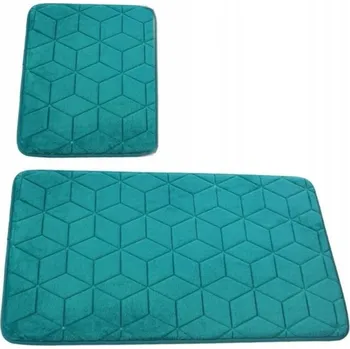 Koupelnová předložka Koupelnové předložky Euromat 75x45 cm 2 ks modré