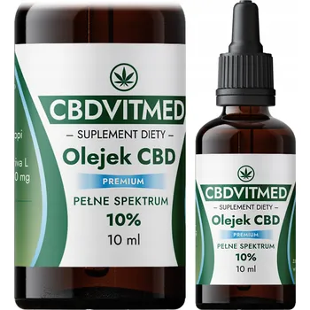 CBD Konopný olej CBD 10 % CBDVITMED 10 ml