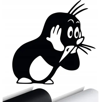 Samolepicí dekorace na vozidlo SAMOLEPKA Grafika na auto Krtka Krteček Ahoj Pohádka CARTOON 15x15 cm