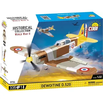 Stavebnice COBI Cobi 5734 II WW Dewoitine D.520, 1:32, 335 ks