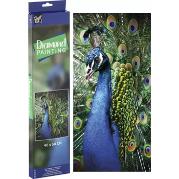Diamantové malování GRAFIX Diamantové malování Páv 40 x 50 cm