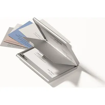 Vizitkář Durable Vizitkář CARD BOX DUO, stříbrná, pouzdro na vizitky, pro 20 vizitek, kovový, DURABLE 243323 538566