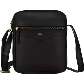 Pánská aktovka Peterson Pánská taška přes rameno kožená PTN 711-OPU BLACK