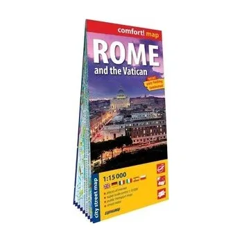 Literární cestopis Comfort!map Rome and the Varican 1:15 000 w.2025 - praca zbiorowa