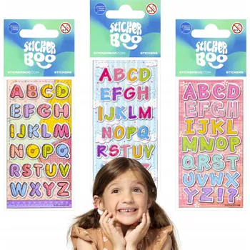 samolepka Sada nálepek pro děti, samolepky písmena pro učení se PSANÍ ABECEDY