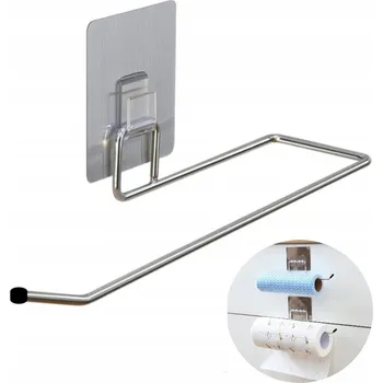 Věšák KOVOVÝ DRŽÁK NA PAPÍROVÉ UTĚRKY A HADŘÍKY - SAMOLEPICÍ