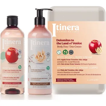 Kosmetická sada Itinera Jablko z Trentina + Oves z Veneta Sada tělové péče, 2 ks