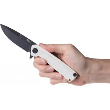 ANV Z100BB Čepel: Čená DLC, Rukojeť / pojistka: G10 Bílá / Liner Lock, Zubaté ostří: ANO + 349,-Kč