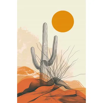 Plakát Plakát Pouštní Osamělost bez rámu 61 x 91,5 cm