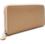Béžová dámská kožená zipová peněženka Gudmar