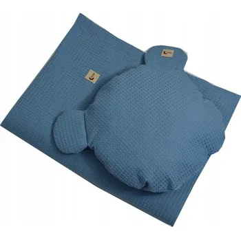 Dekorativní polštářek ZAVINOVAČKA deka, POLŠTÁŘ s medvídkem, BAVLNA pro miminko, 100x75 cm