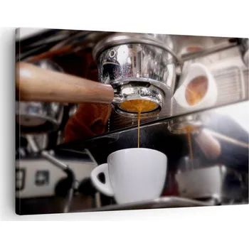 Obraz Obraz na plátně do obývacího pokoje ložnice 70x50 káva foto obrazy na zeď canvas