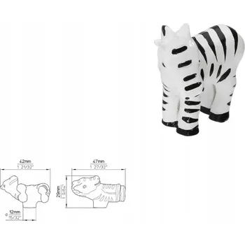 Nábytkové kování Nábytková úchytka SIRO H108-44A42 zebra