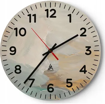 Hodiny Kuchyňské nástěnné hodiny 30x30 Moderní umělecké skleněné hodiny do obýváku Tiché