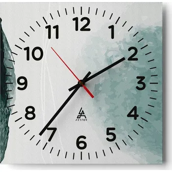 Hodiny Nástěnné hodiny do obýváku 40x40 Moderní Tiché Hodiny na skle Bezhlučné