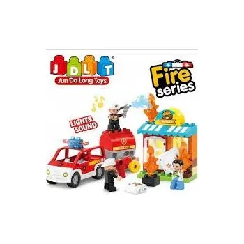 ostatní stavebnice Stavebnice + zvuky hasiči JDLT
