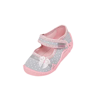 Dívčí bačkory Dětské přezůvky papučky Vi-GGa-Mi - Aurelka Kropky Velikost: 23