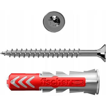Hmoždinka Hmoždinky fischer DUOPOWER 6x30mm + nerezové šrouby INOX 25 Ks