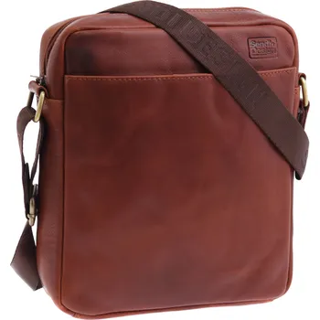 Pánská kožená taška přes rameno Sendi Design V-803 koňakově hnědá