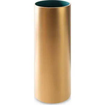 Váza Skleněná váza tyrkysově-zlatá LOTOS9 1 15x40 cm