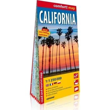 Cestování Comfort! map California 1:250 000 w.2025 - opracowanie zbiorowe