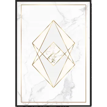 Obraz OBRAZ PLAKÁT V RÁMU 33x43 cm Mramor P1728
