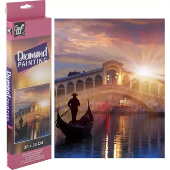 Diamantové malování GRAFIX Diamantové malování Most Ponte di Rialto 30 x 30 cm