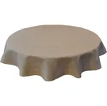 Ubrus na stůl kulatý béžový velký univerzální JEDEKA NATURA 180 cm