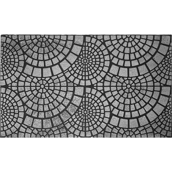 Rohožka Rohožka gumová 45x75 cm Lubiana stříbrná elegantní