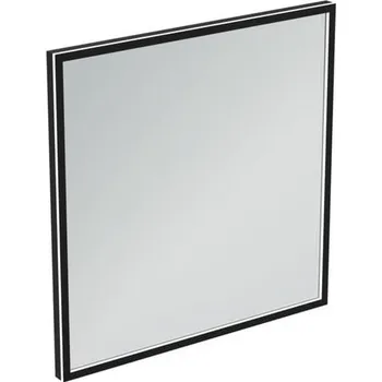 Zrcadlo Zrcadlo bez vypínače Ideal Standard Conca 80x80 cm černá matná T3966BH