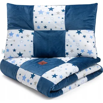 Povlečení Povlečení pro děti, přikrývka 100x140 cm s plochým polštářem 40x60 cm, patchwork