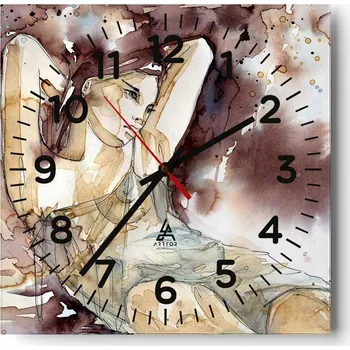 Hodiny Nástěnné hodiny do obýváku 40x40 Abstrakce Tiché hodiny Skleněné hodiny Bez hlučnosti