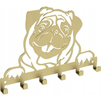 Věšák Šatní ramínko kovový Domer zlatý